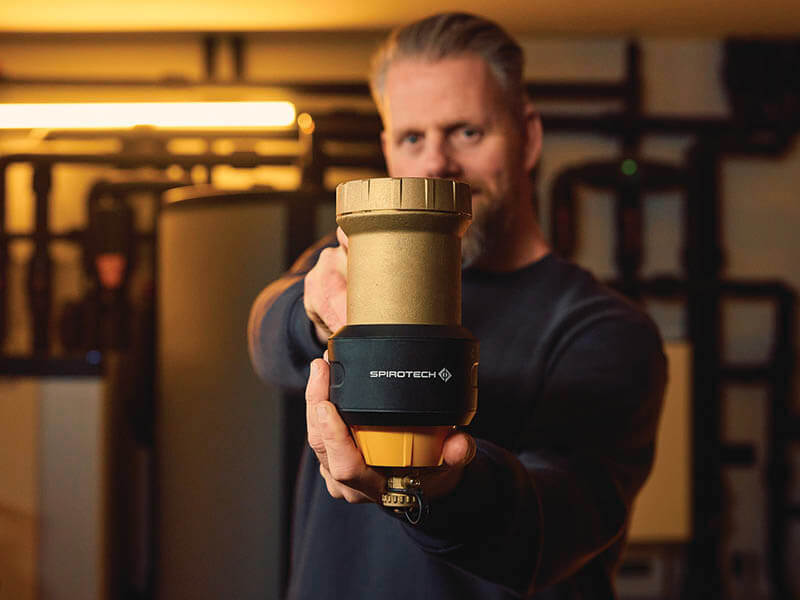 Our new, innovative dirt filter for heat pump installations, the SpiroTrap HPF