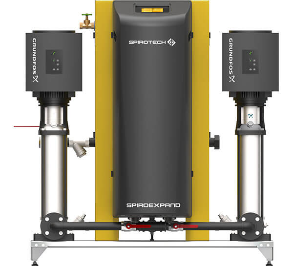 The SpiroExpand TopControl Modular expansion unit for optimal pressure maintenance