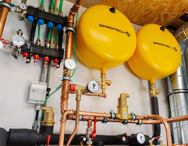 Spirotech expansion vessels with balloon shaped membrane
