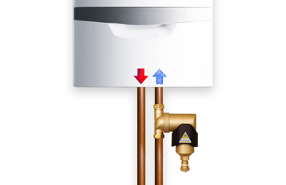 Positioning the dirt separator in your system